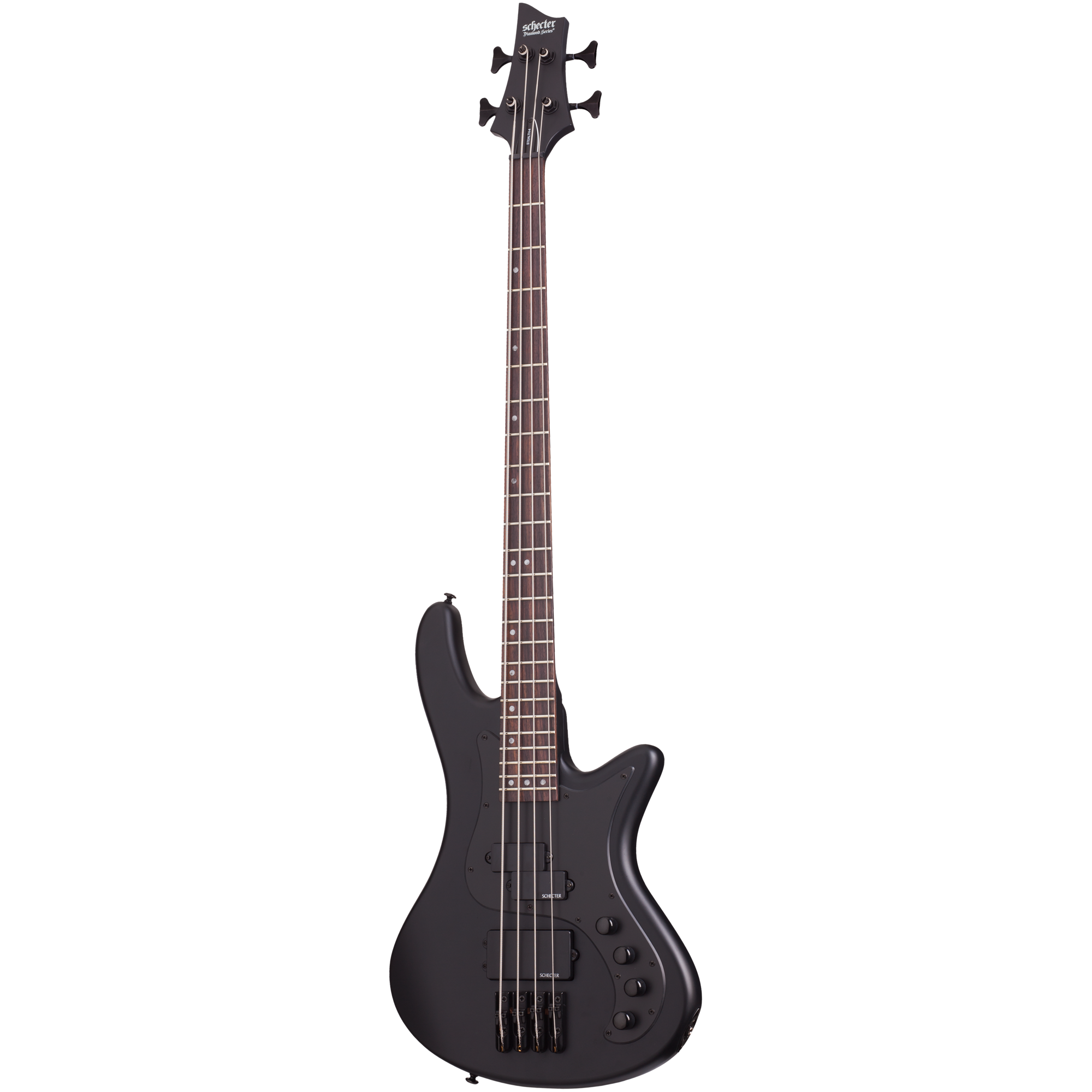 Schecter Stiletto 4 Stealth Pro EX Left Handed Bass Guitar