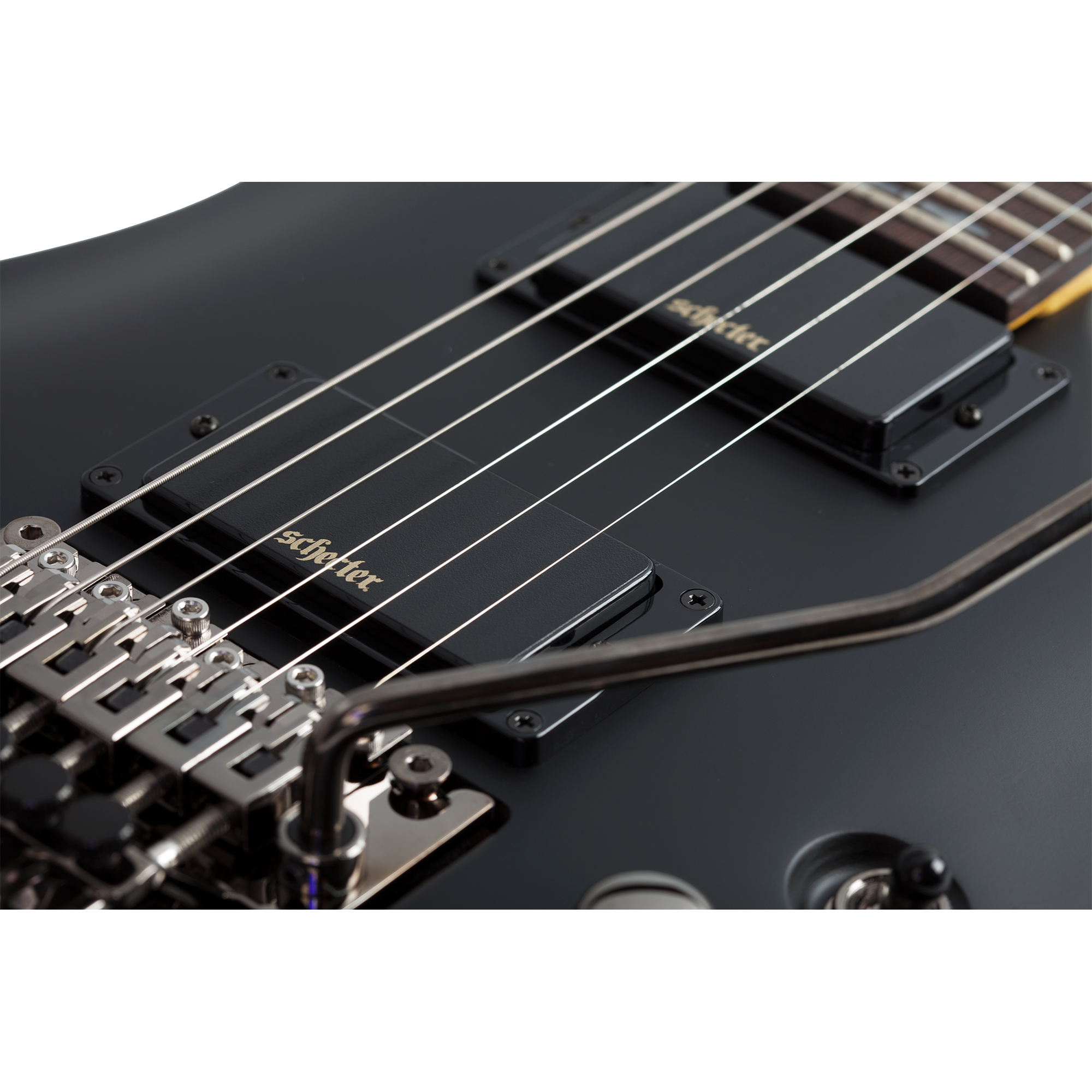 Schecter - Demon-6 FR Aged Black Satin 3661 – Steve's Music